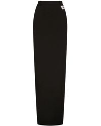 Dolce & Gabbana - Number-Patch Pencil Skirt - Lyst