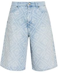 CASABLANCA - Pantalones Vaqueros Cortos Con Monograma - Lyst