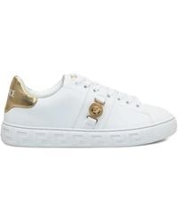 Versace - Leather Sneakers - Lyst