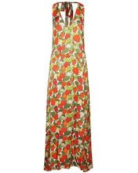 ALESSANDRO ENRIQUEZ - Strawberry-Print Maxi Dress - Lyst