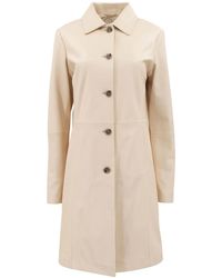 Loulou de Saison - Single-Breasted Leather Coat - Lyst