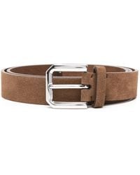 Brunello Cucinelli - Suede Buckle Belt - Lyst