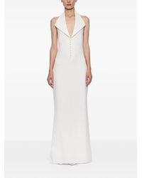 Atu Body Couture - Halterneck Button-Front Maxi Dress - Lyst