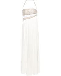 Genny - Schulterfreies Kleid mit Kristallen - Lyst