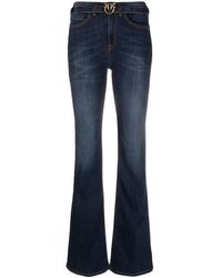 Pinko - Love Brids-buckle Flared Jeans - Lyst