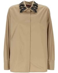 Max Mara - Chemise À Ornements De Perles - Lyst