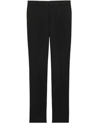 Saint Laurent - Hose Mit Verdecktem Verschluss - Lyst