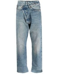 R13 - Crossover Cropped Jeans - Lyst