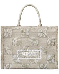 Versace - Athena Barocco-Jacquard Tote Bag - Lyst