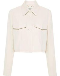 Fendi - Veste À Coupe Crop - Lyst