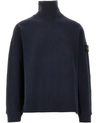 Stone Island - Wool Blend Knitted Sweater - Lyst