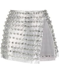 retroféte - Deandra Crystal-embellished Mini Skirt - Lyst
