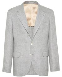 Brunello Cucinelli - Single-Breasted Blazer - Lyst