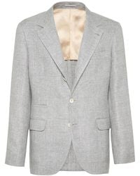 Brunello Cucinelli - Single-Breasted Blazer - Lyst