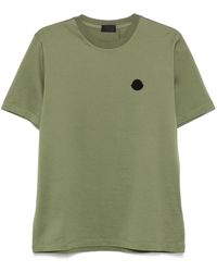 Moncler - Vertical-Logo Cotton T-Shirt - Lyst