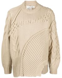 Feng Chen Wang - Cable-knit Long-sleeve Cardigan - Lyst