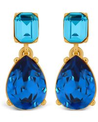 Oscar de la Renta - Teardrop Square Earrings - Lyst
