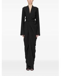 Rick Owens - Draped Wrap-Style Maxi Dress - Lyst