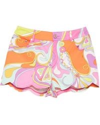 PUCCI - Chic Front Button And Zip Fastening Shorts - Lyst