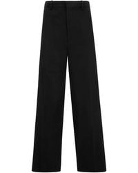 AURALEE - High-Twist Twill Trousers - Lyst