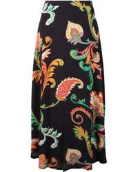 Etro - Jupe Mi-Longue À Imprimé Cachemire - Lyst
