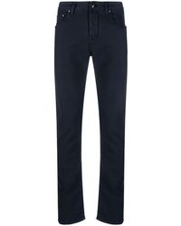 Jacob Cohen - Logo-patch Slim-cut Jeans - Lyst