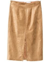 Forte Forte - Front-slit Skirt - Lyst