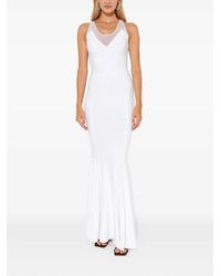 Norma Kamali - Mesh-Detail Maxi Dress - Lyst