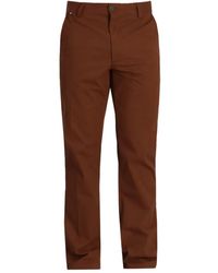BOSS - Pantalones chinos de algodón con corte slim - Lyst
