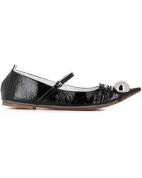 Dove Nuotano Gli Squali - Patent Leather Ballet Flats - Lyst