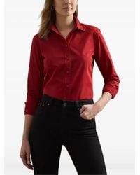 Ralph Lauren - Katoenen Blouse Met Geborduurd Logo - Lyst