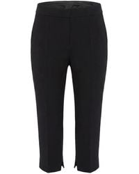 Elie Saab - Cady Cropped Slit-Hem Trousers - Lyst