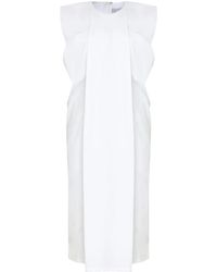 Gloria Coelho - Gathered-Detailed Midi Dress - Lyst