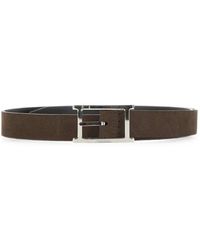 Orciani - Nabucco Double Hammered-Effect Belt - Lyst