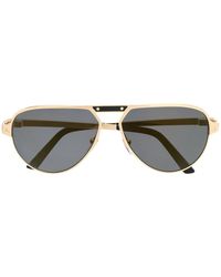 Cartier 'Santos de Cartier' Sonnenbrille - Mettallic