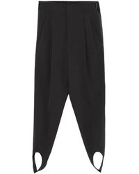 DARKPARK - Marta Pleated Stirrup Trousers - Lyst