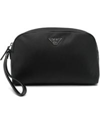 Emporio Armani - Toilettas Met Logoplakkaat - Lyst