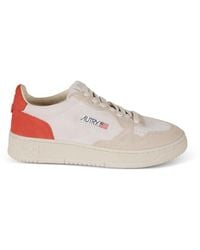 Autry - Lace-Up Perforated Sneakers - Lyst