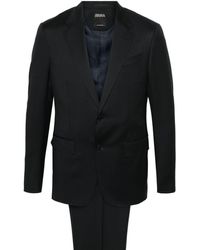 Zegna - Single-breasted Wool Suit - Lyst