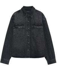 Anine Bing - Paxton Jeanshemd mit Taschen - Lyst