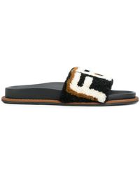 fendi sliders women's