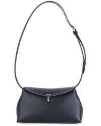 TOTEME - "T Lock Grained Leather" Clutch Bags - Lyst