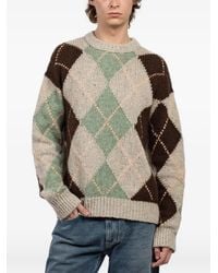 Atomo Factory - Argyle Knit Sweater - Lyst