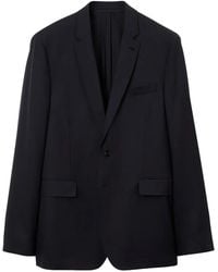 Burberry - Blazer Met Enkele Rij Knopen - Lyst