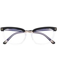 Tom Ford - Brille Mit Eckigem Gestell - Lyst