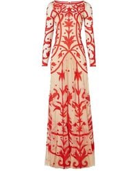 Temperley London - Francine Embroidered Long-Sleeve Gown - Lyst