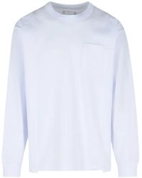 Sacai - Breast-Pocket Long-Sleeve T-Shirt - Lyst