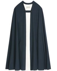 Dries Van Noten - Wollen Cape Met Knoopsluiting - Lyst