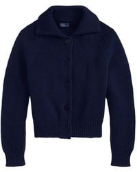 Polo Ralph Lauren - Flapped-Collar Buttoned Cardigan - Lyst