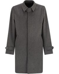 Herno - Wool And Cashmere Coat - Lyst